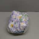 UOZZI BEDDING 4 Pieces White Girls Toddler Bedding Set Purple Floral Style - Includes Adorable Quilted Flower Comforter, Green Plaid Fitted Sheet, Top Sheet, and Pillow Case for Girls Bed