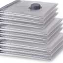 VMstr 9 Pack Travel Vacuum Storage Bags, Vacuum Packing Seal Bags for Luggage, Carry-on Size Space Saver for Clothes and Clothing Travel