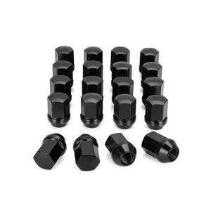 M14x1.5 Lug Nuts Fit Cadillac CTS Chevy Camaro Dodge Charger Challenger Charger Tesla, 20PCS OEM/Stock Style Black 14mmx1.5 Wheel Lug Nuts 7/8" Hex Replace 6509873AA 611-331 6509-873AA 5Lug Rim Sedan