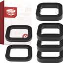 6 Pack - Multiple Size Combination2 Inch Hitch Receiver Silencer Pad - Compatible with Most 2 Inch Trailer Hitch Receiver