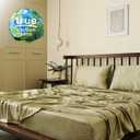 Certified 100% Tencel Eucalyptus Full Size Lyocell Sheets|4 Piece Set|Sateen Weave|True Carbon Zero|Gentle to Skin|Genuity Tags Included|Natural Sheen|Body Temp Regulation (Sage Green)