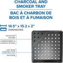 Napoleon Cast Iron Charcoal and Smoker Tray Fits Most Napoleon Grills