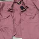 Dickies Women's Ss Cropped Work Shirt (Pink, XS)