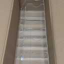 XZQTIVE Belt Organizer, Acrylic Belt Storage Holder for Closet with 7 Compartments, Clear Display Case for Ties,Socks