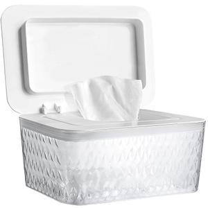 Wet Baby Wipes Dispenser - Large Capacity Wipe Holder Seal-Designed Dust-Proof Wet Wipes Container Keep Diaper Wipes Fresh
