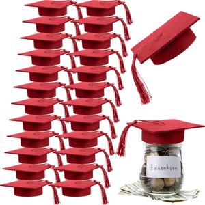 24 Pcs Graduation Cap Decorations Mason Jar Lid with Tassels 4.2 Inch Grad Hat Large Mason Can Toppers for Graduation Party table (Orange) 24 Pcs Graduation Cap Decorations Mason Jar Lid with Tassels 4.2 Inch Grad Hat Large Mason Can Toppers for Graduation Party table (Orange)