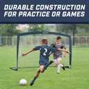 GoSports Portable Soccer Goals for Kids - 13 Color Options - Choose 4 x 3 ft or 6 x 4 ft - Team Tone Pop Up Nets for Backyard