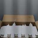 Soaoo 6 Pack Wood Garden Edging Border Outdoor Landscape Edging Flexible Decorative Garden Fence Border with White Gloves for Lawn Yard Tree Flower Bed Pathway (White)