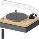 AudioSource Vinyl Record Player, All-in-one Turntable with 2.1 Channel Built-in Speaker, Bluetooth 5.4, 120W, Built-in Subwoofer, High Fidelity 2-Speed Belt Drive, Patented Isolation System, AT-3600L