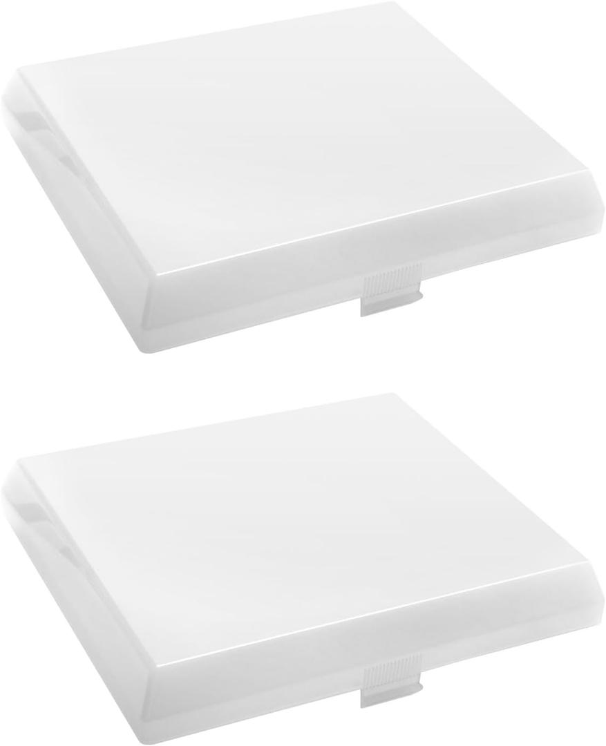 AP5609551 Bathroom Fan Light Cover Fits For Broan Nutone Bathroom Vent Fan Light Lens cover, Replaces For Kenmore S97011813 Exhaust Fan Light Cover, Fits Any Model 8'' x 7'' Light Cover - 2 pack