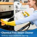 Spurgehom Handheld Steam Cleaner, Portable Steamer with 11 PCS Accessory & Safety Lock, Large Capacity Steam for Cleaning, Multipurpose Steam Cleaner for Home, Car, Window
