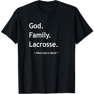 Christian Faith Jesus Christianity God Family Lacrosse T-Shirt