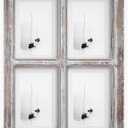 Barnyard Designs 4x6 or 5x7 Collage Picture Frames, 4 Photo Openings w/Mat for Multiple Pictures, Distressed Rustic Wood Farmhouse Frame for Wall, 16x12 (Brown)