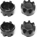 4Pcs Wheel Center Caps for ITP Wheel Rim Outer 84mm(3.31in) Inner 80.3mm(3.16in) Black Hub Caps (4/110, 4/115, 4/137, 4/156), Replacement C110ITP