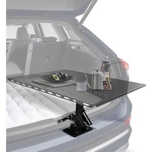 Adjustable Car Camping Table Base, Suitable for SUV & Camping Car Tailgate, Car Camping Essentials, Portable,Can be Installed with Iron Table, Wooden Table, Easy and Quick Installation (No Tabletop)