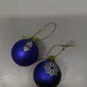 Bememo 24 Pcs Eid Ball Ornaments for Tree Eid Al Adha Decoration1.57 Inches Plastic Ramadan Hanging Ornaments Islamic Moon Star Ball Ramadan Decor for Holiday Tree Party Decoration(Blue and Gold)