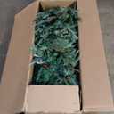 7 ft. Pre-Lit Snowy Artificial Christmas Tree Hinged Tree 11 Flash Modes with 450 Multi-Color Lights