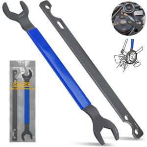 Fan Clutch Wrench Set,32mm & 36mm Clutch Fan Tool Wrench,Water Pump Pulley Holder Removal Tool For BMW, Ford, GM, dodge,Chevrolet,jeep Fan Clutch Removal Kit,Water Pump Holder
