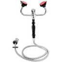 Glooglitter Handheld Eyewash Station Emergency Portable Eye Face Wash Kit Spray Head with 140mm Drench Hose Adjustable Water Flow for Labs Industrial Safety First Aid