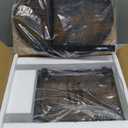 Elbourn Folding Side Table End Couch Tables,Metal Frame CShaped TV Stand for Sofa Living Bedroom Bedside Coffee Small Spaces(Vintage Wood Color)