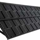100'' W x 31'' H Door Awnings Exterior, Metal Awning for Door Entrance with Tile Shape, Awnings for Outside, Door, Windows, Porches and Balconies (Black)