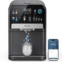 ecozy Nugget Ice Maker Dispenser, Smart 2-in-1 Pebble Ice Machine Countertop & Water Dispenser with App Control, Self-Cleaning, Auto Lighting, TDS Monitor, Measured Dispensing, 33Lbs/Day