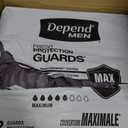 Depend Guards Incontinence Pads for Men, Maximum Absorbency, 104 Count