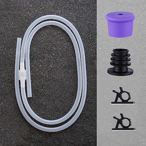 GAGALIFE Sink Soap Dispenser Extension Tube Kit, 47" Food-Grade Silicon Tube with Upgraded Check Value for Under Sink Soap Dispenser, No More Top Refill