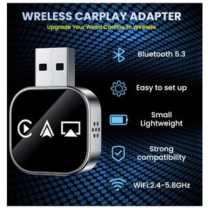 Wireless Carplay Adapter Screen Mirroring Adapter for Car Mirror Phone to Car Screen 2026 Auto Linker Pro 3 in 1 Bluetooth USB Apple Carplay and Android Auto Watch Tv Airplay Smart Box