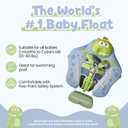 Mambobaby Float Non-Inflatable Baby Float with Canopy, Five-Point Safety System, 3D Canopy(Detachable) UPF 50+, Baby Pool Floats for 3-24 Months, Dual-Mode Toddler Swim Floaties