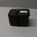 Double Premium Bento Box Adult, 67 fl oz BPA-Free - Black Stackable Lunch Box with Leak-Proof Lids & Dividers, Perfect for Meal Prep, Lunches & Portion Control (Plain Top)