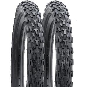 YUNSCM 2-PCS 16" Kid Bike Tires 16x1.95/53-305 Compatible with 16 x 1.95 All-Terrain Directional Tread Bike Bicycle Tires (Y-817)