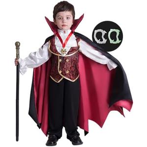Spooktacular Creations Halloween Gothic Vampire Costume Kids, Deluxe Halloween Vampire Costumes for Dress Up, Role Play 2-3