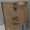Signature Design by Ashley Valebeck Rustic Farmhouse Chair Side End Table with Cabinet Door, Distressed Black
