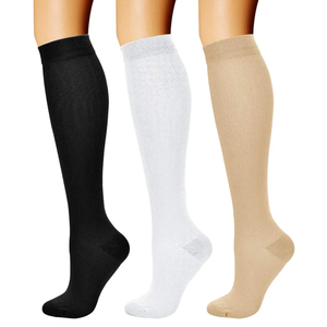 CHARMKING Compression Socks for Women & Men Circulation (3 Pairs) 15-20 mmHg is Best Support for Athletic Running Cycling L/XL