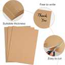 FEPITO 60 Sheets Kraft Paper 8.5 x 11 Inches Brown Paper Letter Size Craft Paper Sheets for Printing Labels DIY Arts and Craft