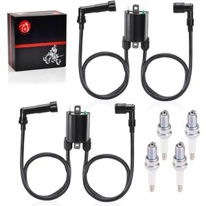 Ignition Coil & Spark plug for Kawasaki VN1500 Vulcan 1500 1996-2008