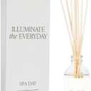 Sweet Water Decor Spa Reed Diffuser Set - Sea Salt, Wood, and Cream Scented Reed Diffuser for Home - Home Freshener Diffuser with Sticks - Long Lasting Fragrance, Made in The USA