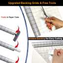 2 x Frosted Glass Window Privacy Film Decorative, Bathroom Window Privacy Film for Glass Windows Cover, Static Cling, Removable, Reusable, Anti-UV, Anti-Glare, Heat Blocking, 17.5 by 78.74 inch