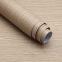 Boobest Extra Wide Contact Paper Wood Grain Brown Beige Wood Textured Wallpaper 31.5"x157" Peel and Stick Natural Wood Contact Paper for Countertops Waterproof Self Adhesive Temporary Vinyl Wallpaper