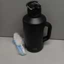 BOTTLE BOTTLE Insulated Water Bottle 64 oz with Straw and Dual-use Lid Half Gallon Jug for Men with Handle Vacuum Stainless Steel water bottle for Workout and Sports black