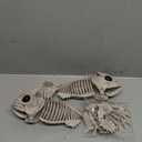 JOYIN 2 PCS 9.5 Halloween Posable Fish Skeleton Decor, Animal Plastic Bones with Posable Joints for Indoor Outdoor Halloween Decorations Party Props, Yard Patio Lawn Garden Props Decor