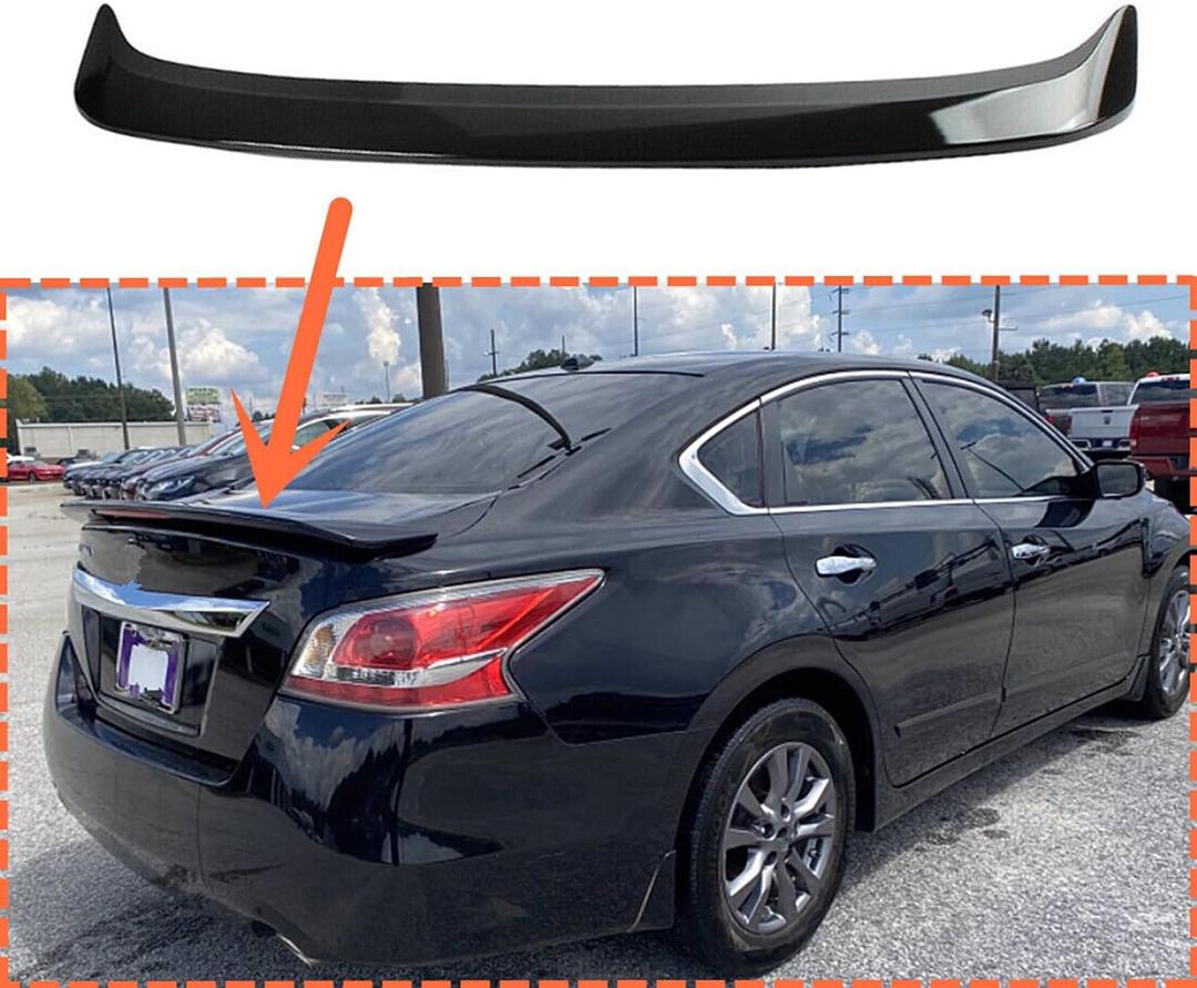 MUTUSAISI Rear Trunk Lip Spoiler OEM Factory Style Wing Compatible with Nissan Altima S/SL/SV/Advance 2013 2014 2015 Accessories (with LED Light)