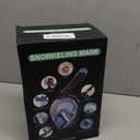 Greatever G2 Full Face Snorkel Mask with Latest Dry Top System, Foldable 180 Degree Panoramic View Snorkeling Mask with Camera Mount, Safe Breathing, Anti-Leak & Anti-Fog (Large/ X-Large, Cerulean blue)