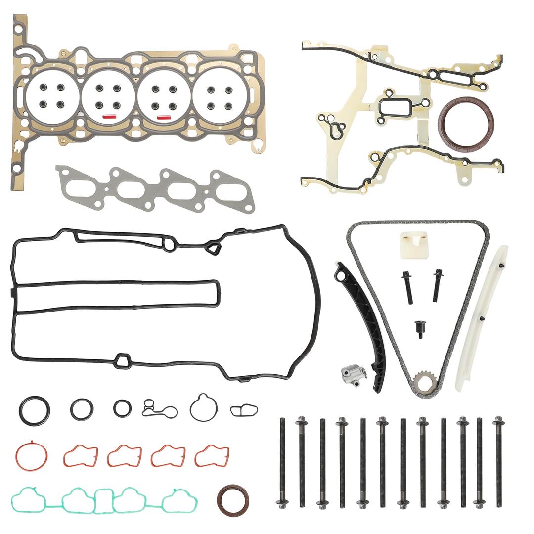 1.4 Ecotec Full Gasket Set w/Timing Chain Kit & Bolt For Chevy 2011-2016