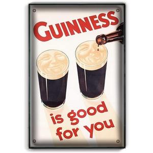 Retro Tin Sign Metal Poster Vintage Wall Decor Coffee Shop Restaurant Guinness for Pub Restaurants Cafe Club Plaque Man Cave Wall 8x12 Inch (tph-041)