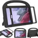 SUPLIK Kids Case for Samsung Galaxy Tab A11 8.7 Inch 2025 / A9 8.7" 2023 / A7 Lite 8.7 2021, Built-in with Screen Protector, Durable Shockproof Lightweight Handle Stand Protective EVA Cover, Black