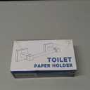 Ruacq Toilet Paper Holder Matte Black Double Post Pivoting Square Tissue Holders Roll Holder Hangers Toilet Paper Modern Wall Mounted, Commercial Bathroom Toilet Paper Roll Holder