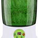 Bean Sprouts Machine, LED Display Time Control, Intelligent Automatic Bean Sprouts Maker, 2 Layers Function Large Capacity Seed Grow Cereal Tool, 110V