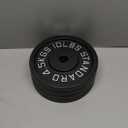 Cast Iron Plate Weight Plate For Strength Training And Weightlifting, Olympic Or Standard, 10 Lbs Each, 4 Count